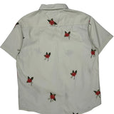 Eighth Avenue Floral Patterned Shirt - XL Cream Cotton