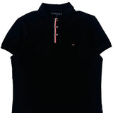 Tommy Hilfiger Polo Shirt - Medium Black Cotton