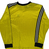 Made In USA Adidas Long Sleeve Football Shirt - XL Yellow Polyester