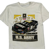 Racing U.S. Army Nascar T-Shirt - Small Yellow Cotton