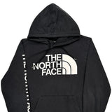 Large Logo On Front The North Face Spellout Hoodie - Medium Black Cotton