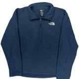 The North Face 1/4 Zip - Medium Blue Polyester