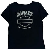 Alligator Alley Harley Davidson Graphic T-Shirt - XL Black Cotton