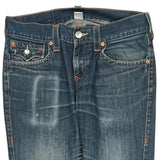 True Religion Contrast Stitch Jeans - 33W 31L Blue Cotton