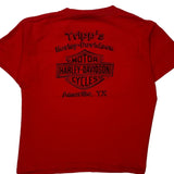 Age 5-6 Harley Davidson Graphic T-Shirt - Small Red Cotton
