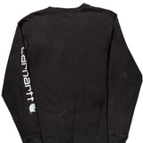 Carhartt Long Sleeve T-Shirt - Small Black Cotton