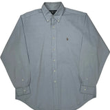 Yarmouth Ralph Lauren Shirt - Large Blue Cotton