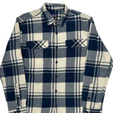 Patagonia Checked Flannel Shirt - Medium Blue Cotton