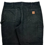 Carhartt Double Knee Carpenter Pants - 38W 30L Black Cotton