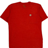 Carhartt T-Shirt - Medium Red Cotton