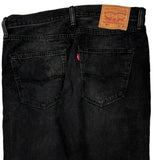 501 Levis Jeans - 32W 27L Black Cotton