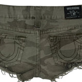 True Religion Denim Shorts - 32W US 4 Camo Cotton