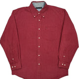 Tommy Hilfiger Checked Shirt - Large Red Cotton