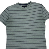 Tommy Hilfiger Striped T-Shirt - Medium Grey Cotton