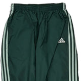 Adidas Track Pants - Large Green Nylon