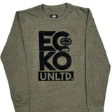 Ecko Unltd Long Sleeve T-Shirt - Large Gray Cotton Blend
