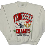 Made In USA Unbranded Tennessee Champs Sweatshirt - XL White Cotton Blend