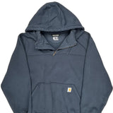 Rain Defender Carhartt Hoodie - 2XL Blue Cotton Blend