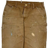 Carhartt Double Knee Carpenter Trousers - 33W 31L Brown Cotton