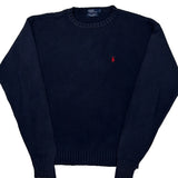 Polo By Ralph Lauren Sweater - Large Navy Cotton