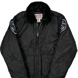 Flight National Patrol Bomber Jacket - XL Black Nylon