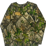 Red Head Long Sleeve T-Shirt - Large Camo Cotton