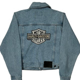 An American Legend Harley Davidson Denim Jacket - Medium Light Wash Cotton
