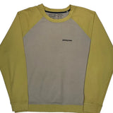 Patagonia Graphic Long Sleeve T-Shirt - XL Beige Cotton