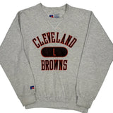 Made In USA Russell Athletic Cleveland Browns Sweatshirt - Large Grey Cotton