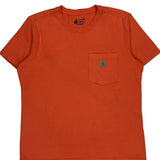 Carhartt T-Shirt - Large Orange Cotton
