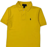 Age 10-12 Polo By Ralph Lauren Polo Shirt - Medium Yellow Cotton