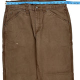 Schmidt Carpenter Pants - 34W 29L Brown Cotton