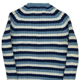 Tommy Hilfiger Striped Sweater - Large Blue Cotton