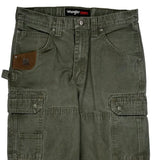 Wrangler Cargo Pants - 32W 32L Green Cotton
