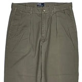 Polo By Ralph Lauren Trousers - 35W 28L Khaki Cotton