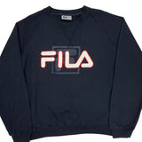 Fila Spellout Sweatshirt - 2XL Navy Cotton