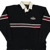 Guinness Striped Rugby Shirt - 2XL Black Cotton