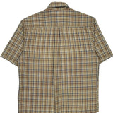 Carhartt Checked Short Sleeve Shirt - Medium Blue Cotton