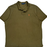Polo By Ralph Lauren Polo Shirt - 2XL Green Cotton