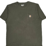 Carhartt Tall T-Shirt - XL Green Cotton