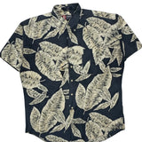 Chaps Ralph Lauren Hawaiian Shirt - Large Black Cotton