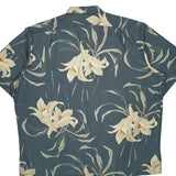 Berkley Polo By Ralph Lauren Floral Hawaiian Shirt - XL Blue Cotton Blend