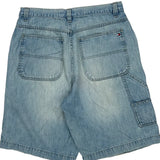 Tommy Hilfiger Denim Shorts - 31W 11L Light Wash Cotton