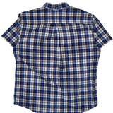 Tommy Hilfiger Checked Short Sleeve Shirt - XL Blue Cotton