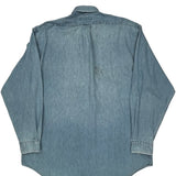 Ralph Lauren Oversized Denim Shirt - Large Light Wash Cotton