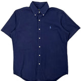 Ralph Lauren Short Sleeve Shirt - Medium Blue Cotton
