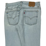 Made In USA Levis 521 Flared Jeans - 32W US 8 Light Wash Cotton