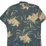 Polo By Ralph Lauren Floral Hawaiian Shirt - Medium Blue Cotton