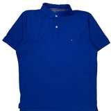 Tommy Hilfiger Polo Shirt - Large Blue Cotton