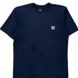 Carhartt T-Shirt - Medium Navy Cotton